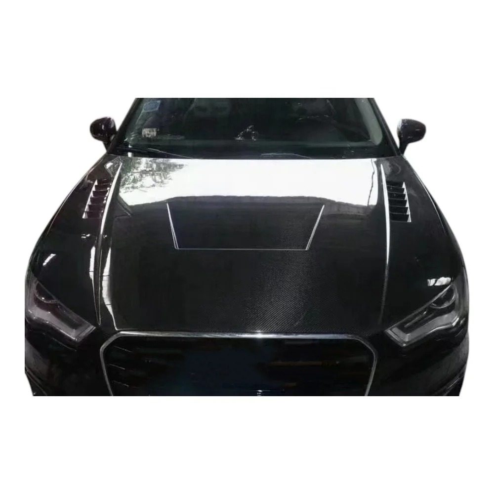 Carbon Fiber Upgrade Modification Front Engine Hood Bonnet Covers for RS3
